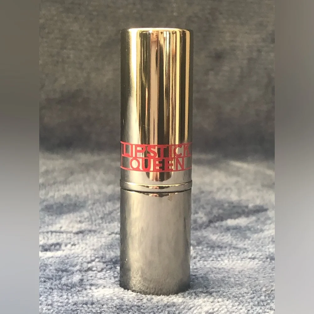 USED Lipstick Queen Nude Metal Lipstick Peach Gold Shimmer